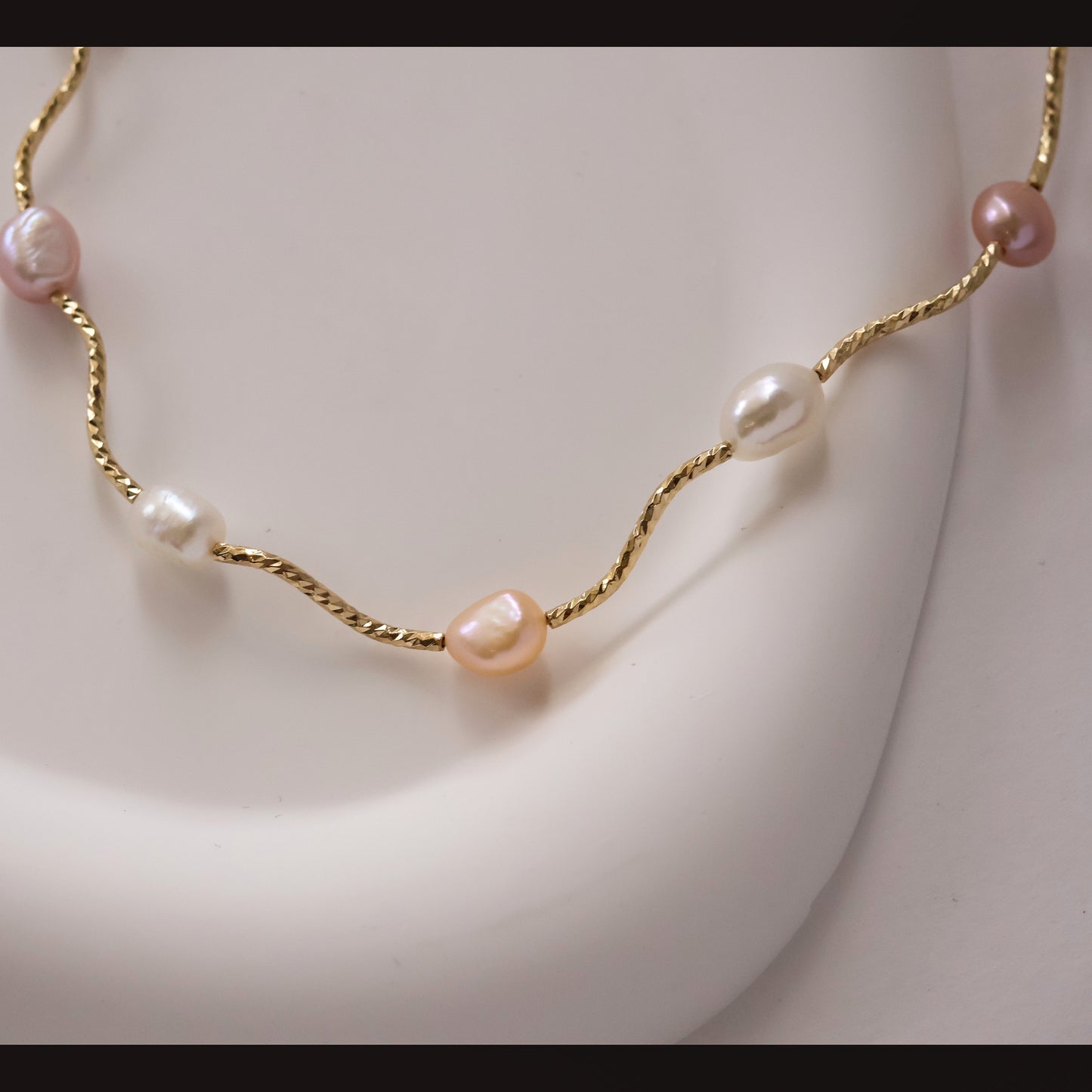 Aurelie natural pearl necklace