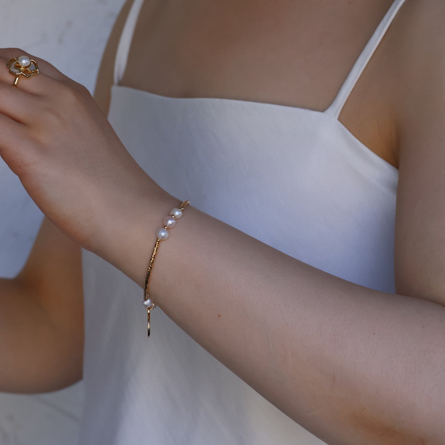 Vida gold plated handmade bracelet