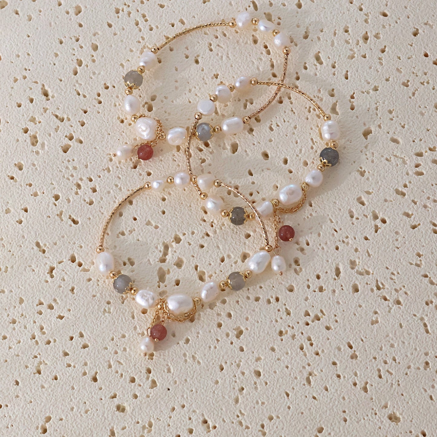 Celeste Pearl & Quartz Bracelet