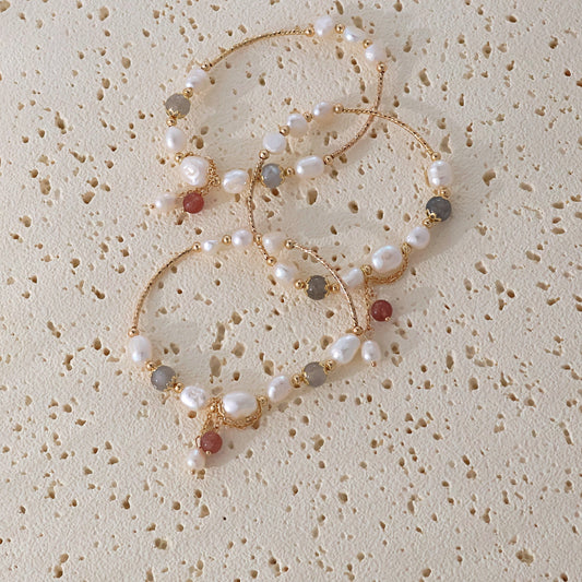 Celeste Pearl & Quartz Bracelet