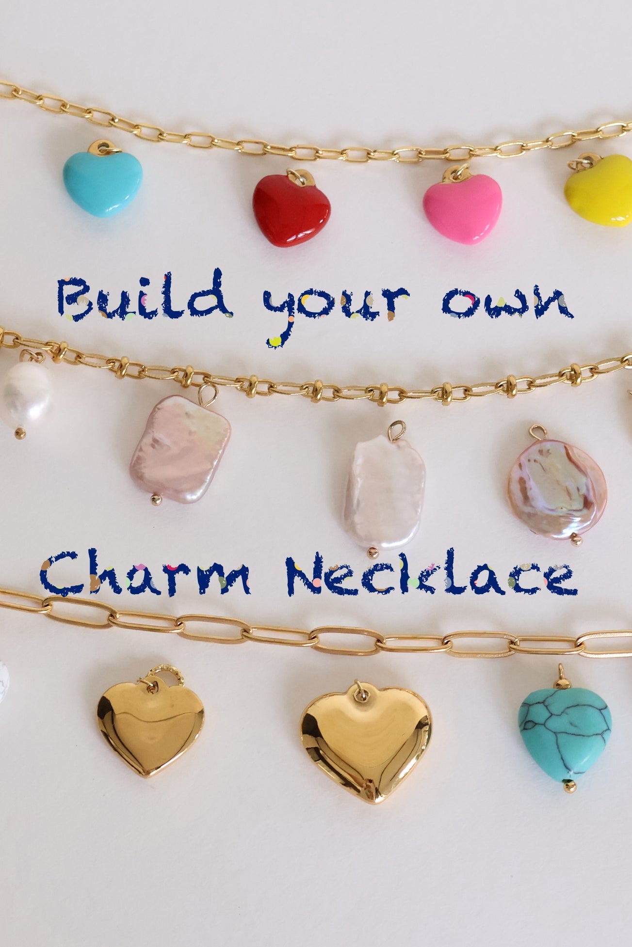 BYO Build Your Own Personalised Charm Necklace and Bracelet
