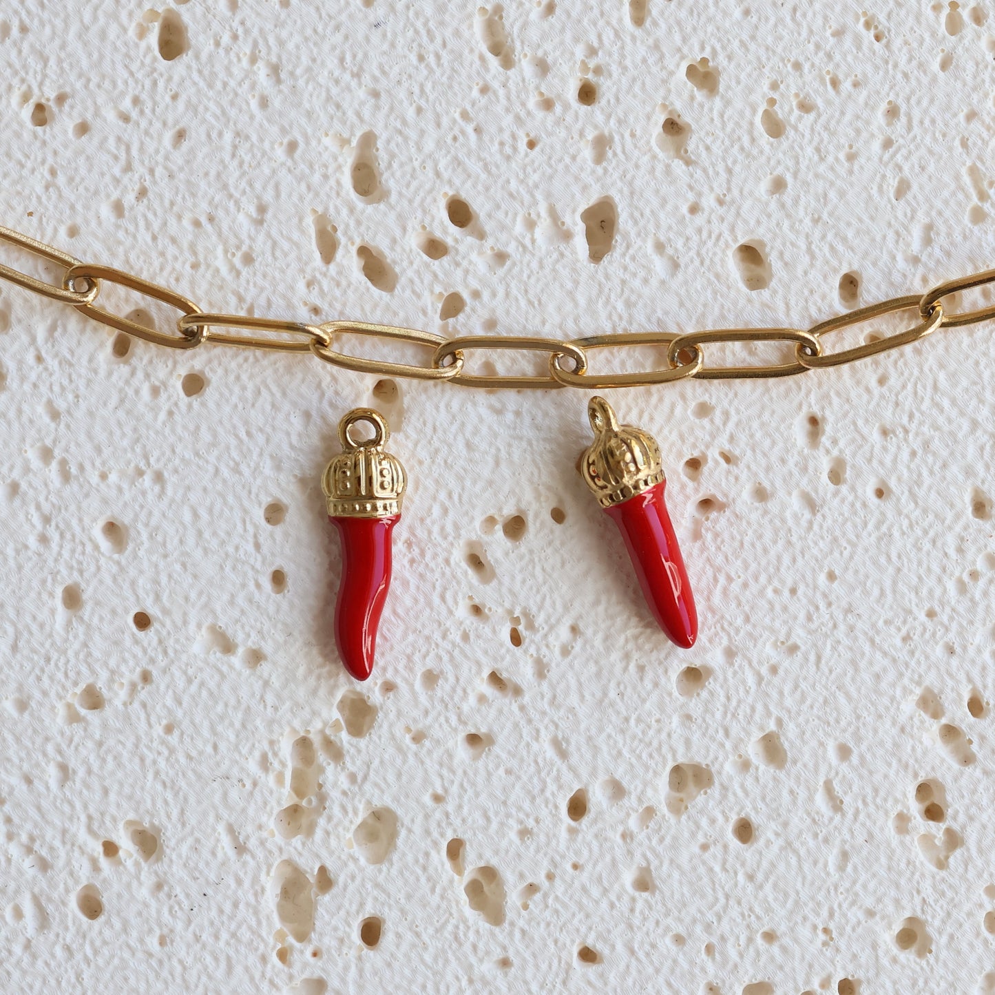 Red Chili Pepper Charms