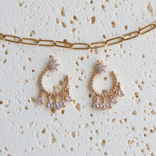 Lunar Crescent Drop Charms