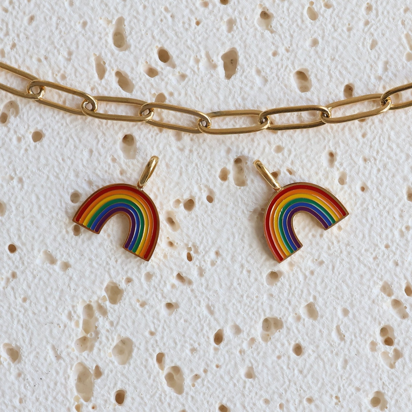 Rainbow Enamel Charms