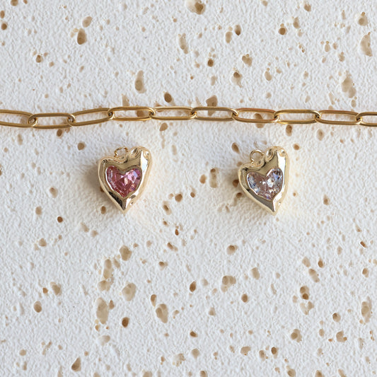 Sweetheart Gemstone Charms
