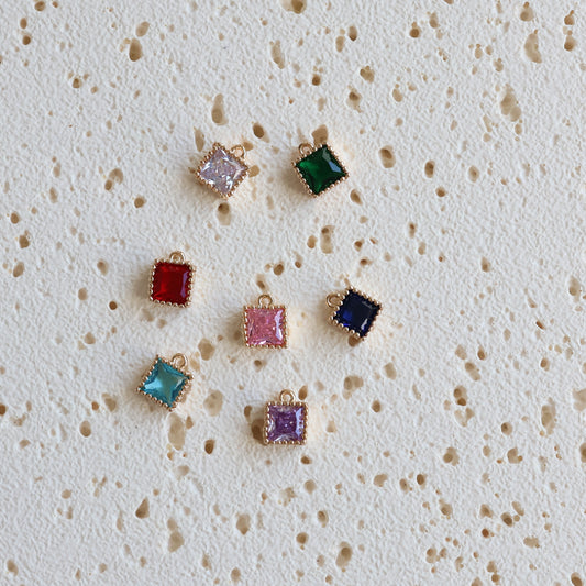 Colorful gemstone charm
