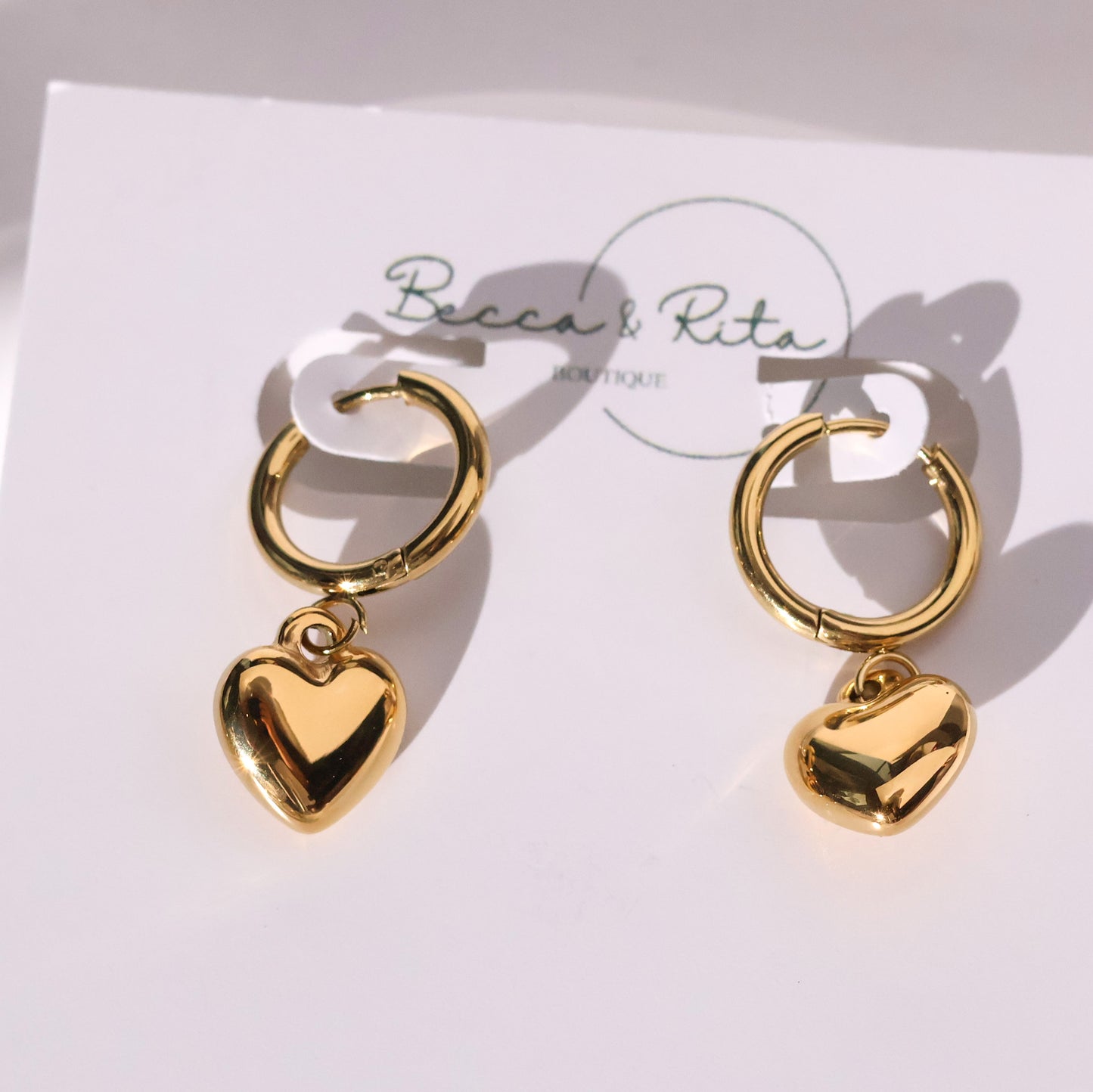 Valentine necklace sweetheart gold plated