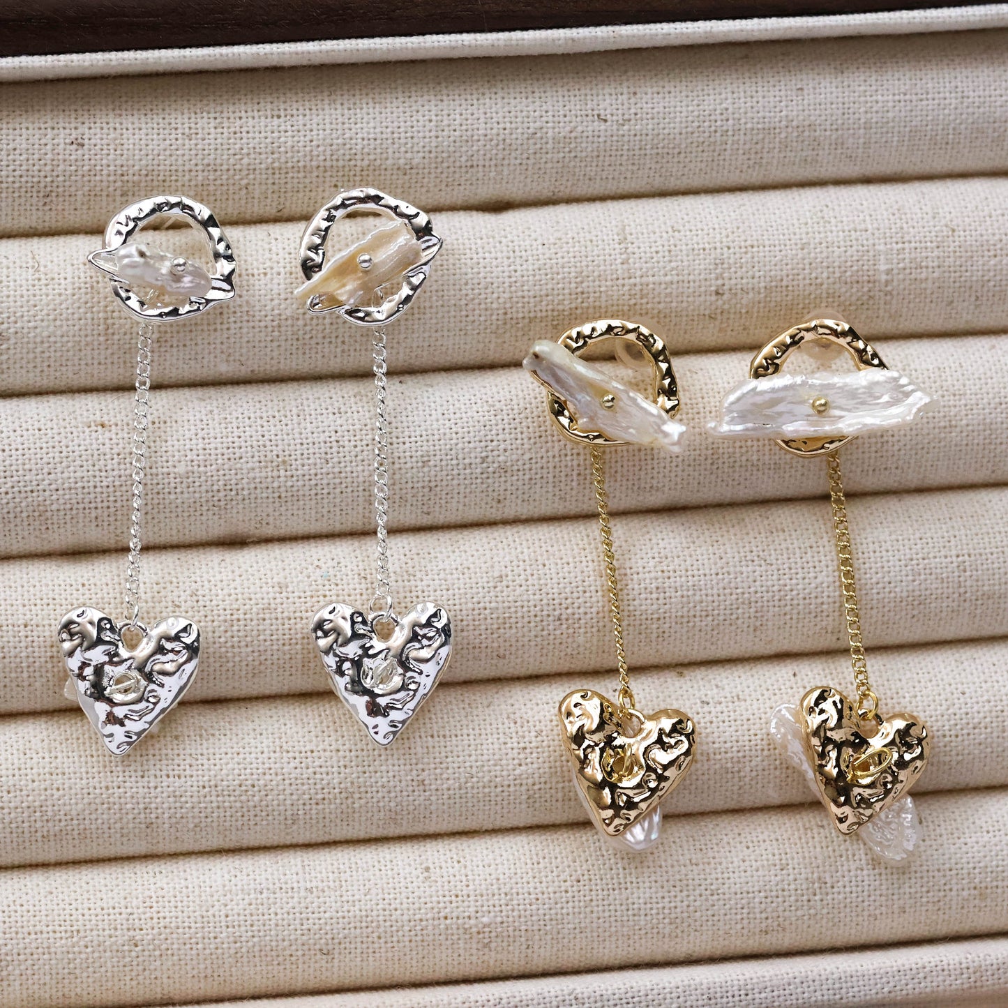 Eden baroque pearl dangled earrings