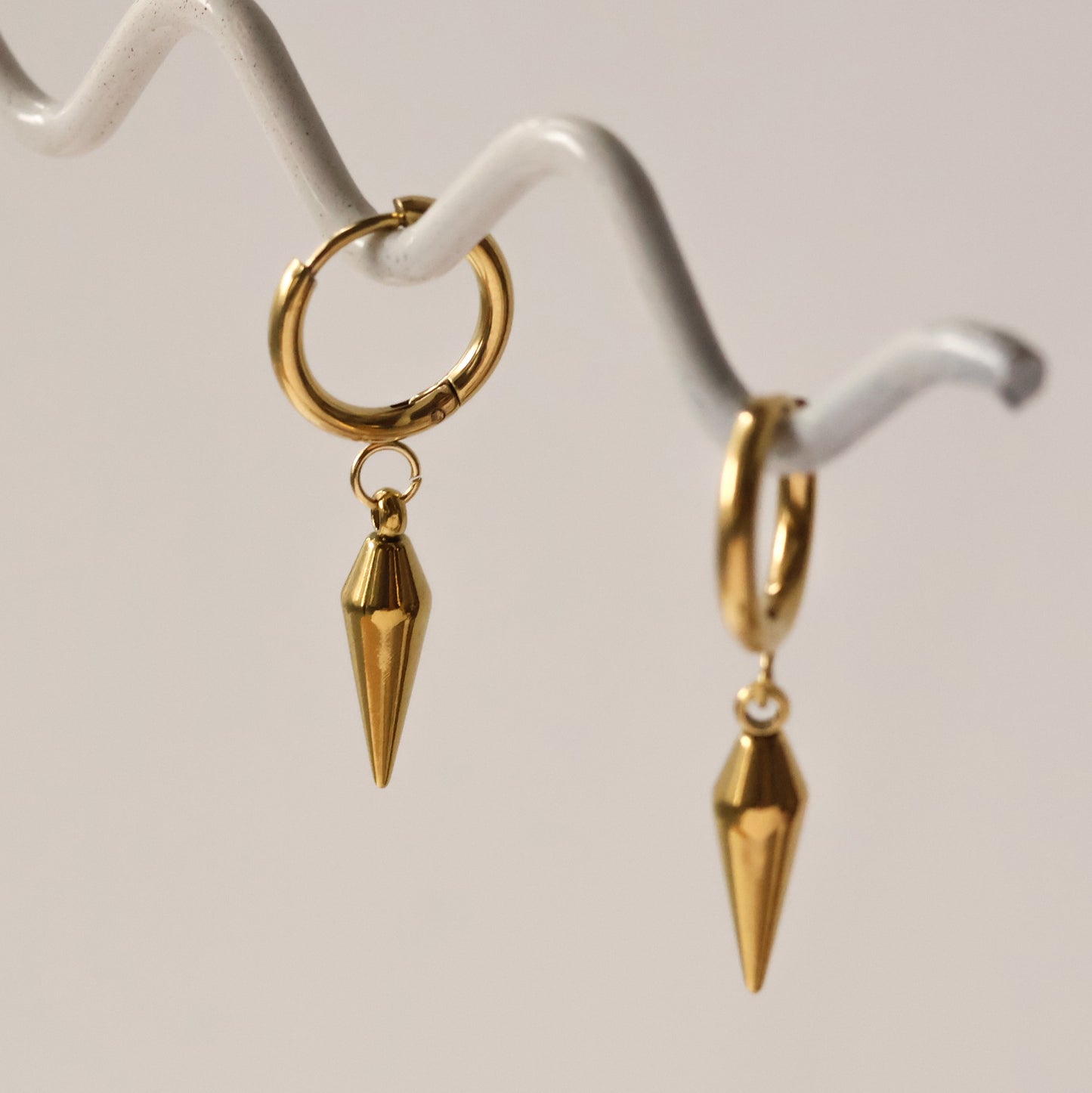 Finely Gold plated huggie hoops water resistant