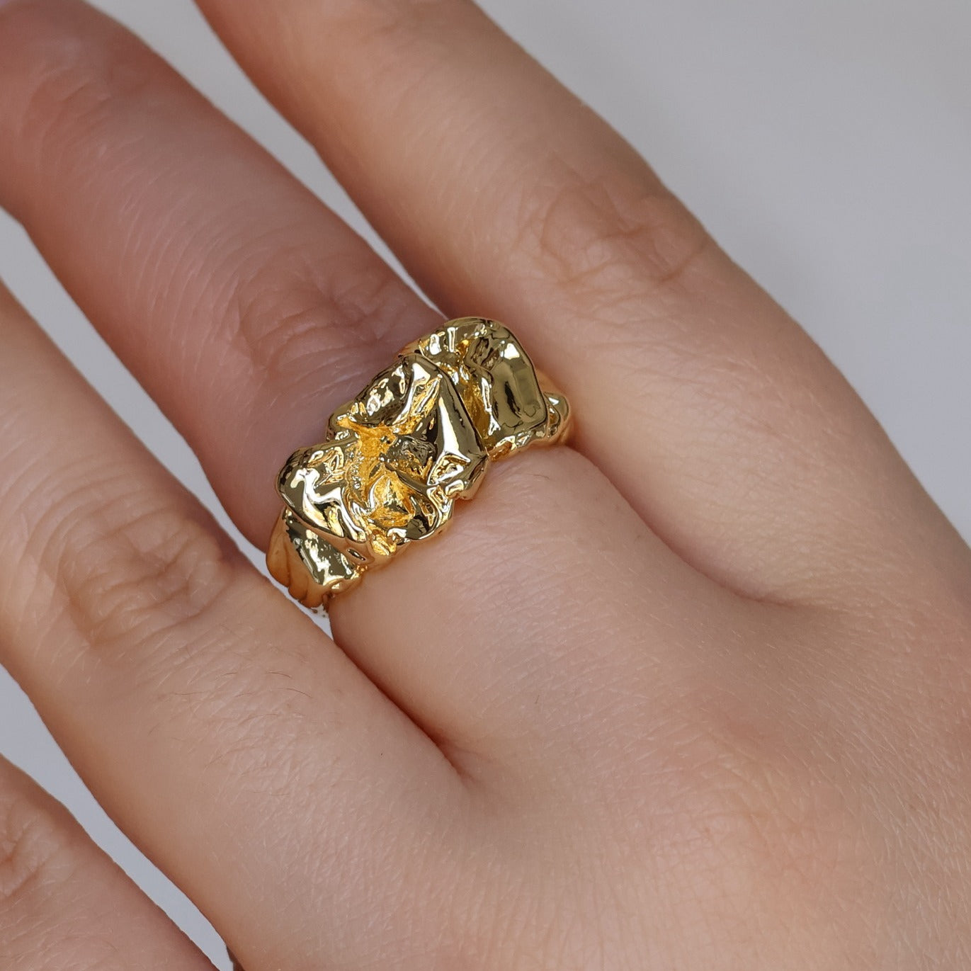 Lava Ring Gold plated