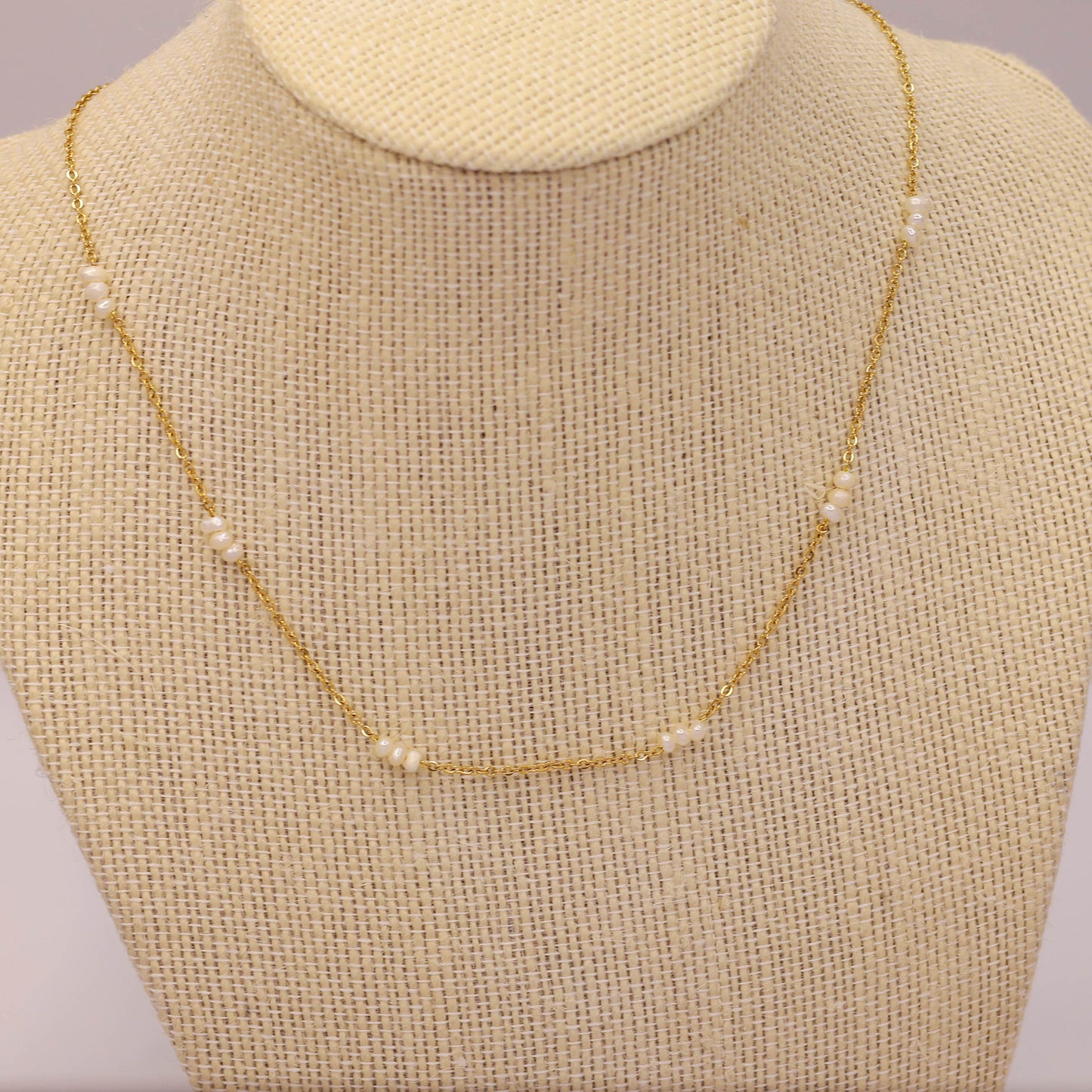 Joni Mini Pearl Necklace Handmade