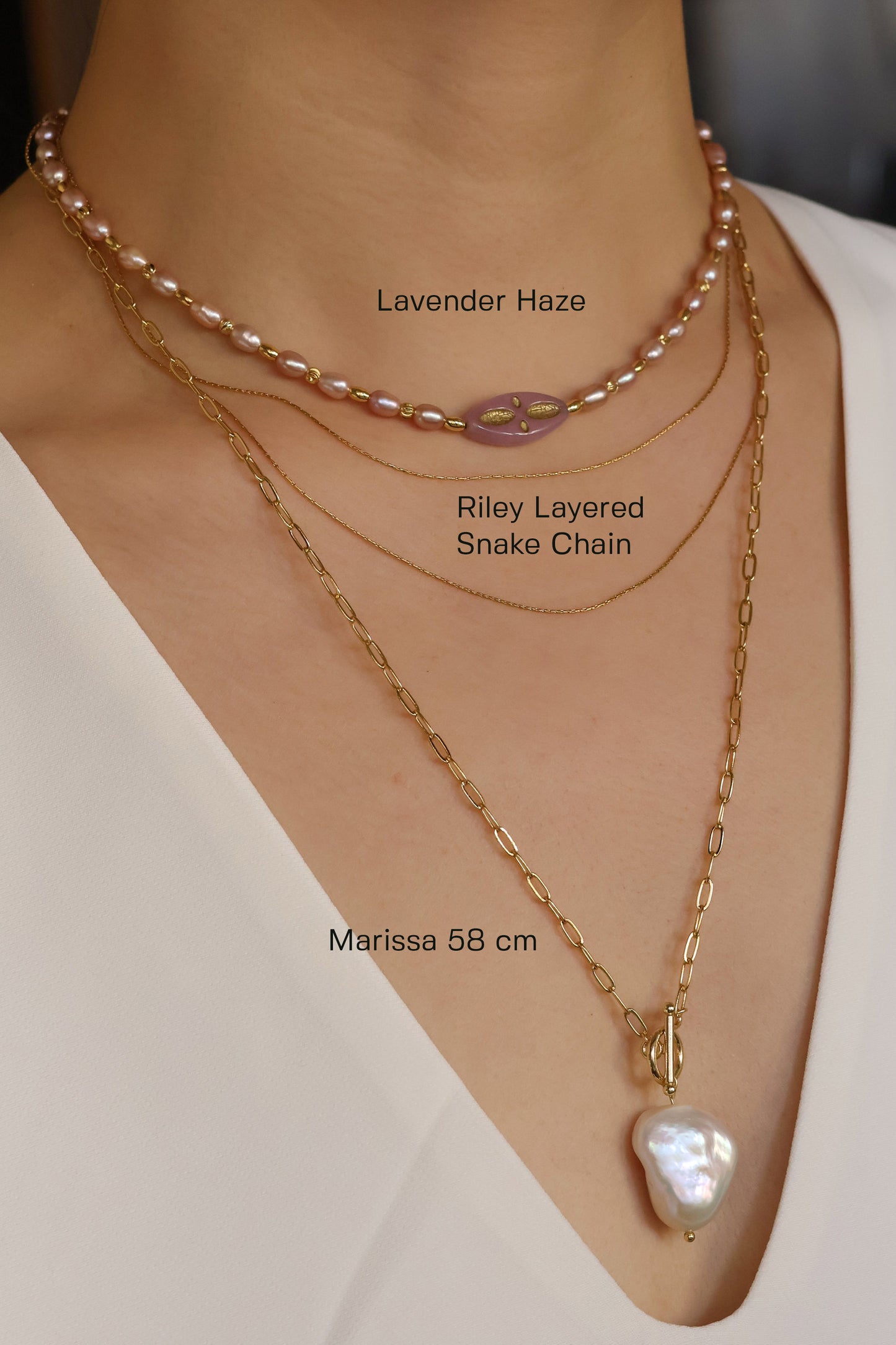 Marissa freeform Baroque pearl necklace