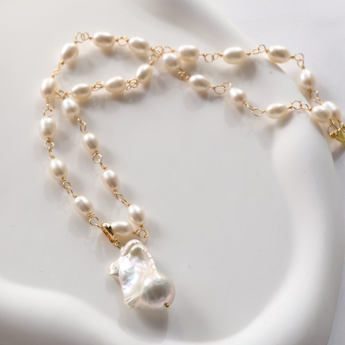 Mira Bridal Pearl Necklace