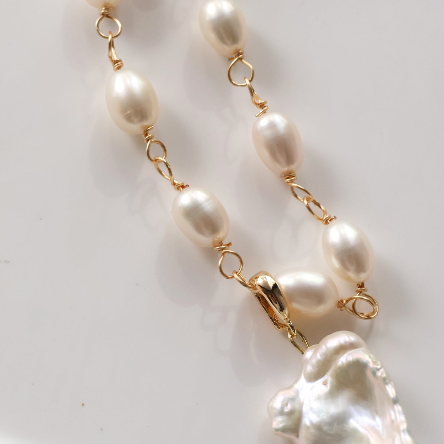 Mira Bridal Pearl Necklace