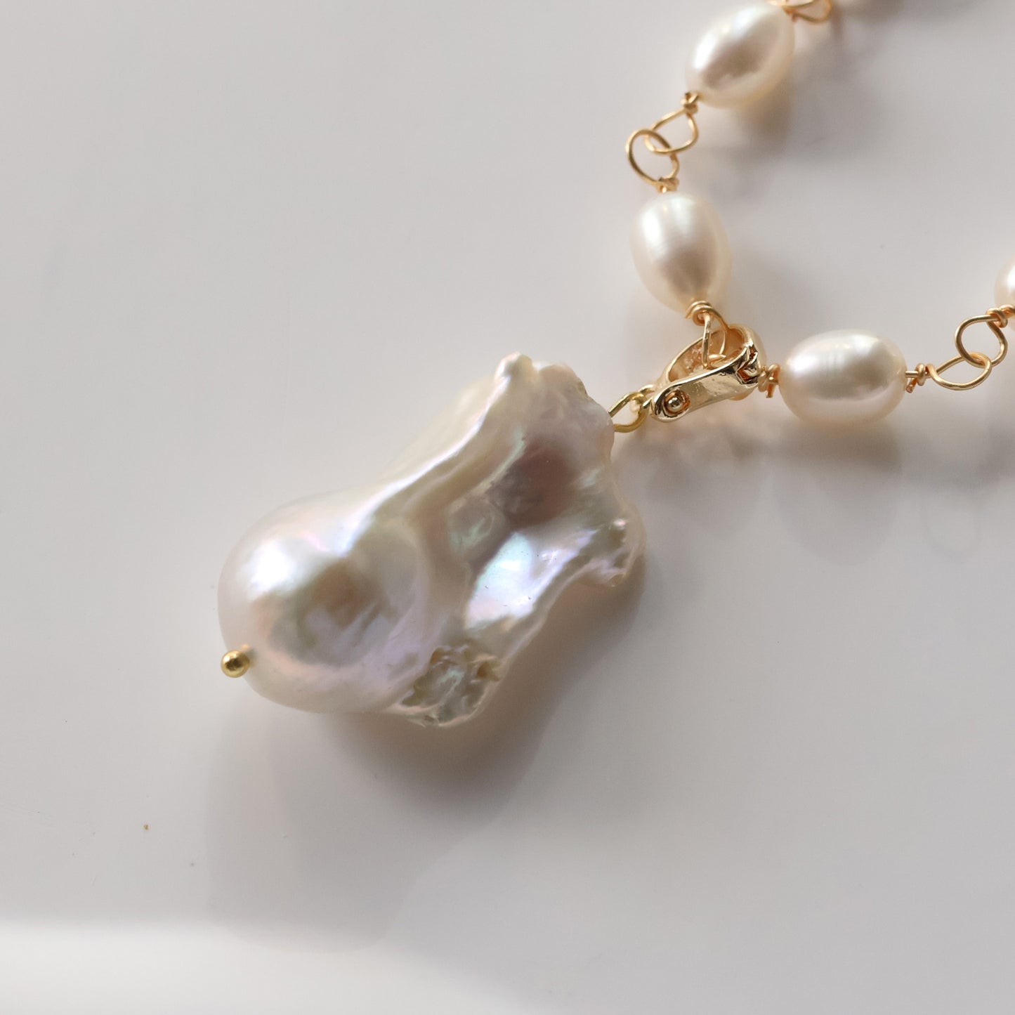 Mira Bridal Pearl Necklace