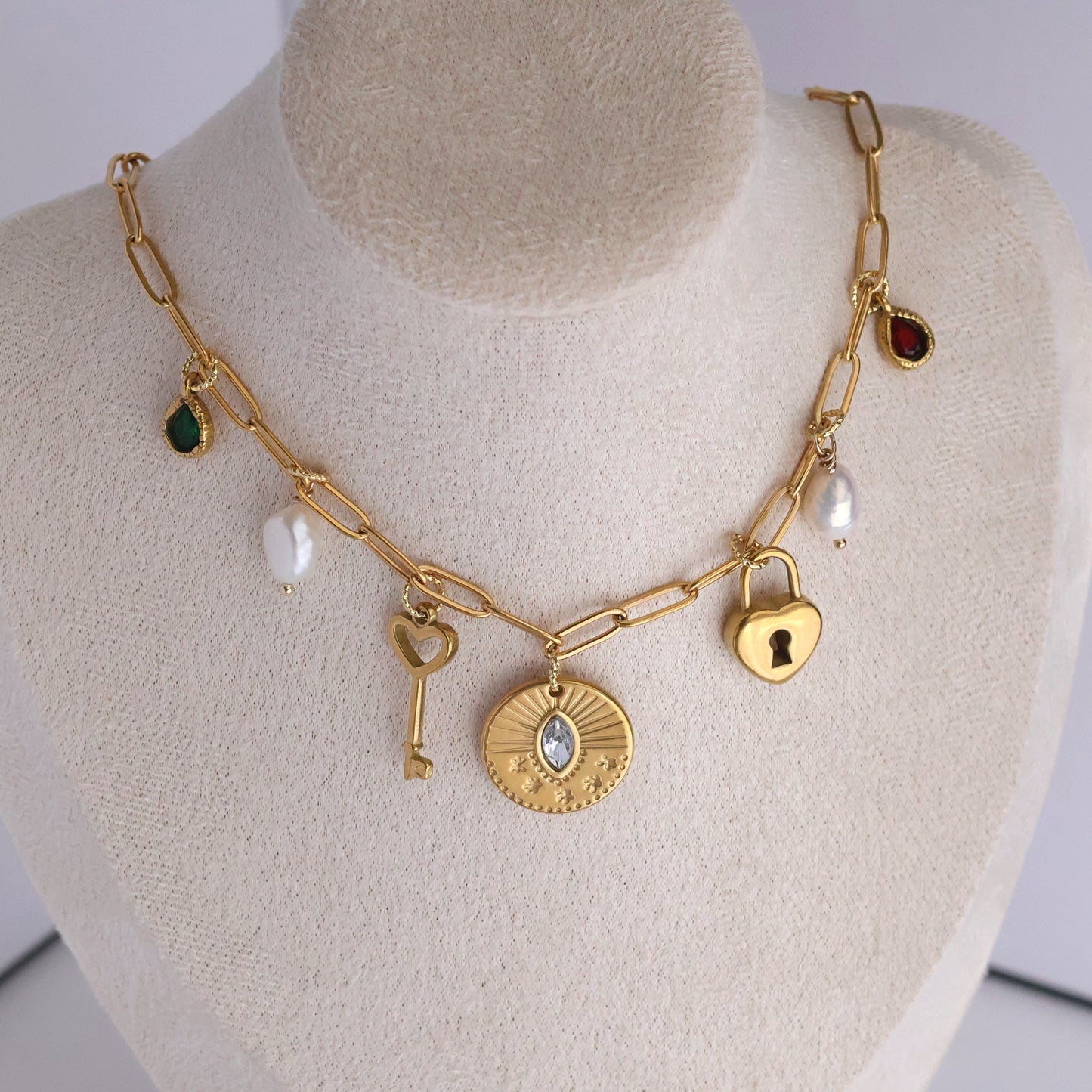 Heartlock Charm Necklace