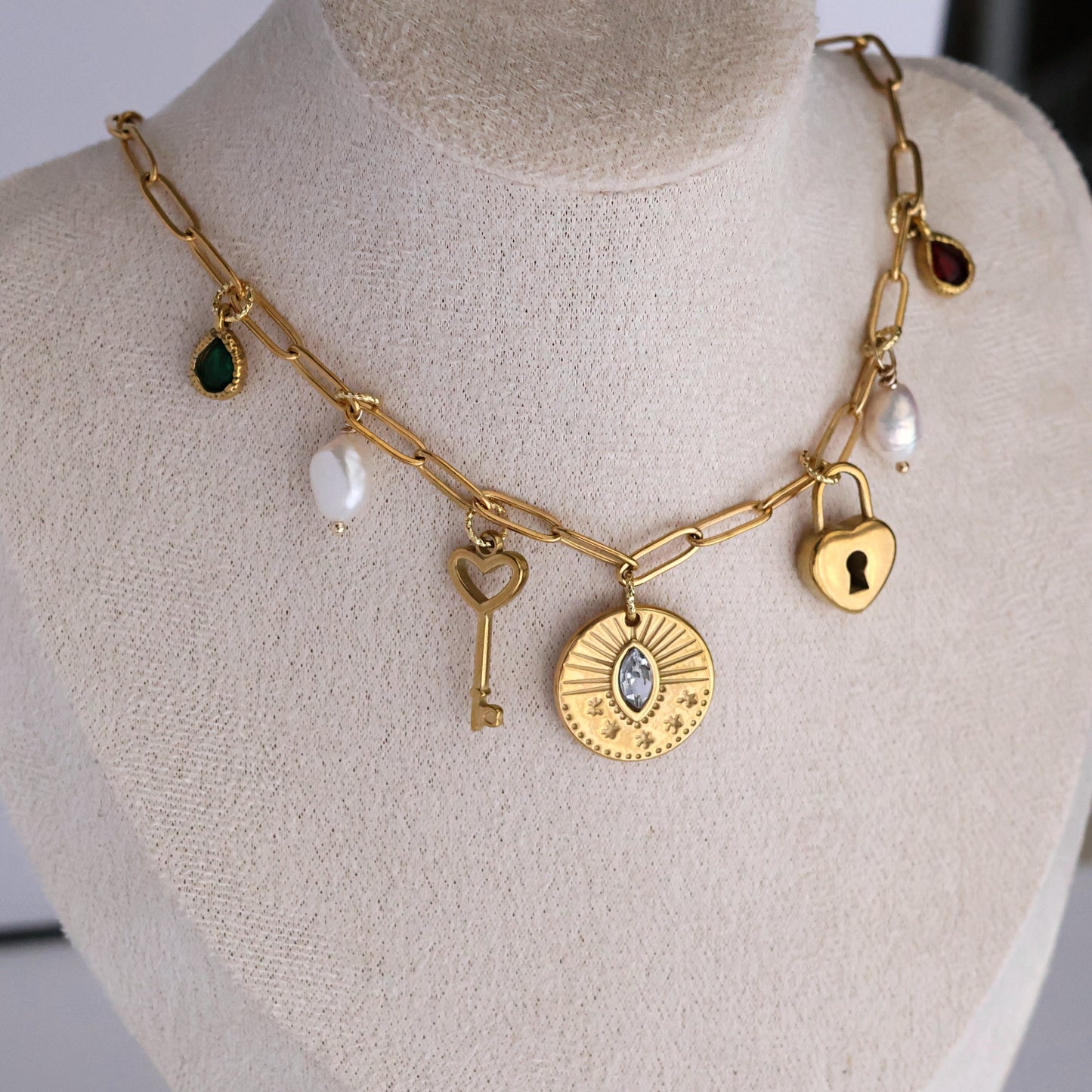 Heartlock Charm Necklace