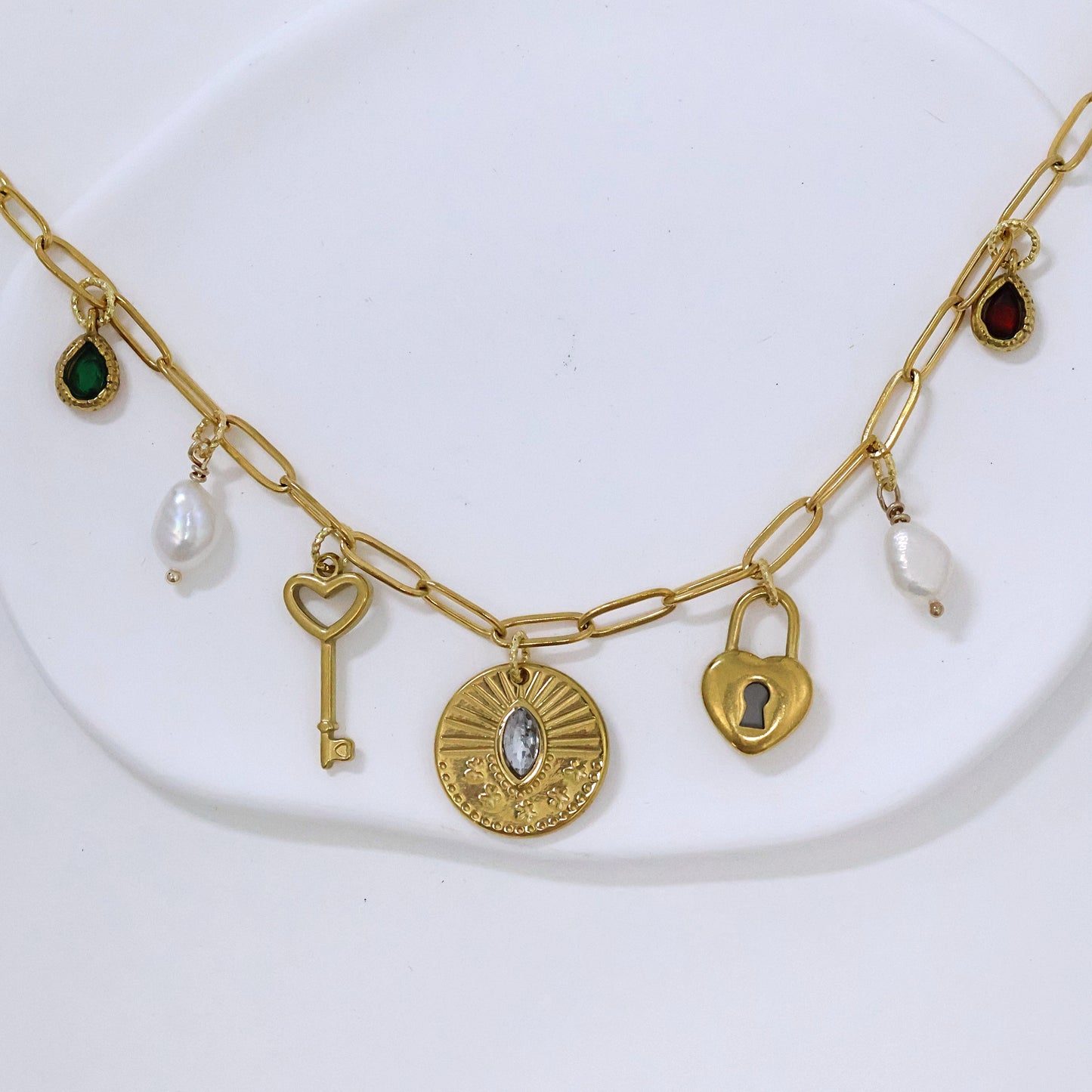 Heartlock Charm Necklace