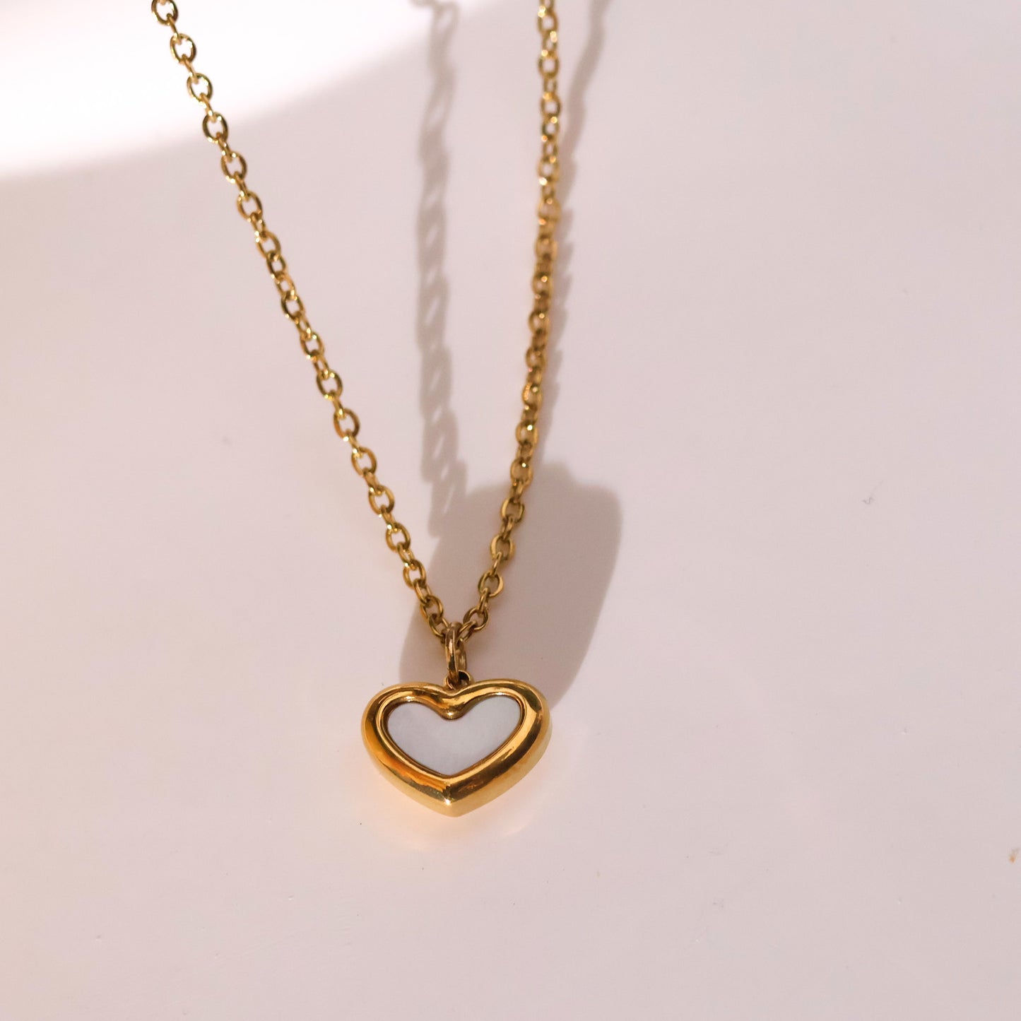 Valentine necklace devotion gold plated