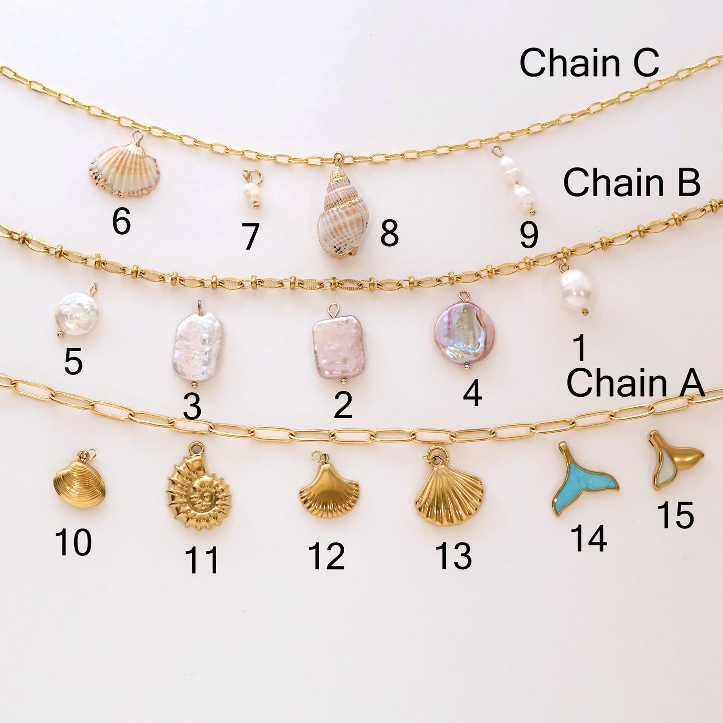 BYO Build Your Own Personalised Charm Necklace and Bracelet