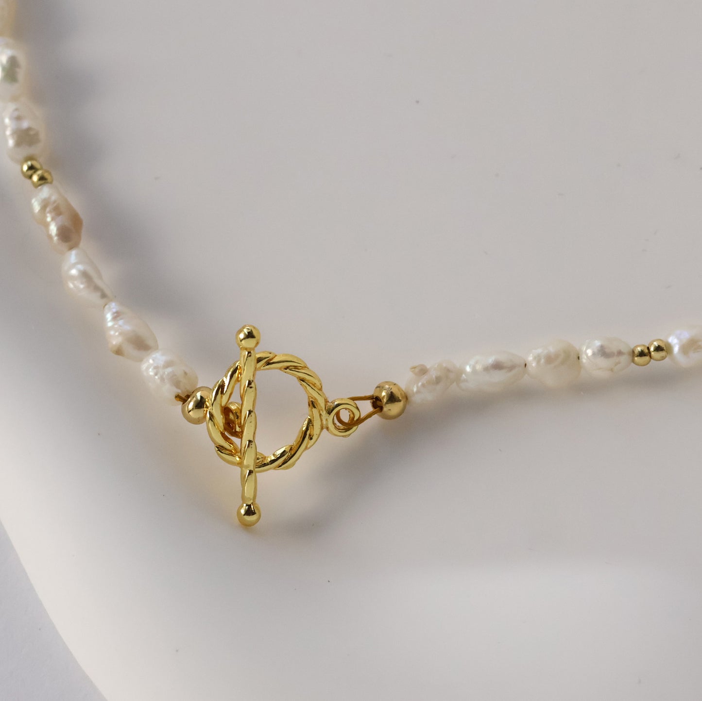 Keshi natural pearl necklace