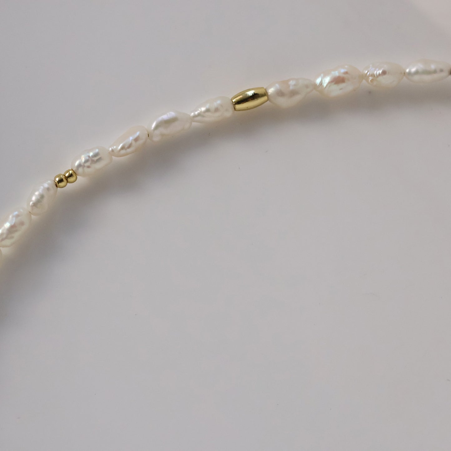 Keshi natural pearl necklace