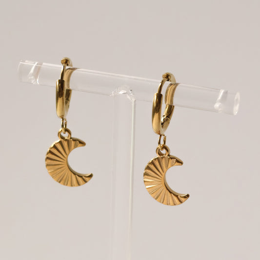 Neoma Gold plated huggie hoops water resistant