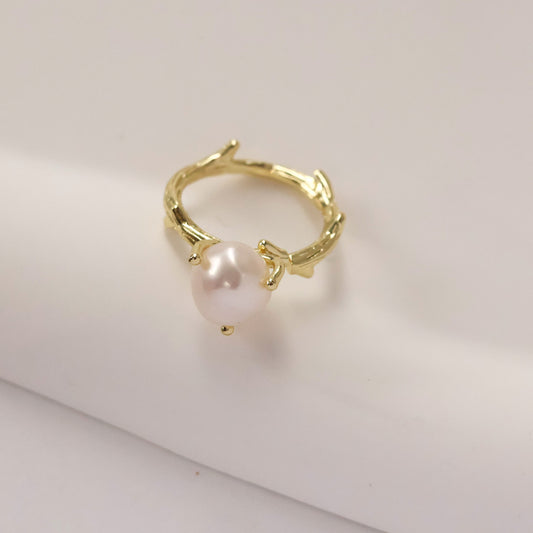 Branch Pearl Open Ring