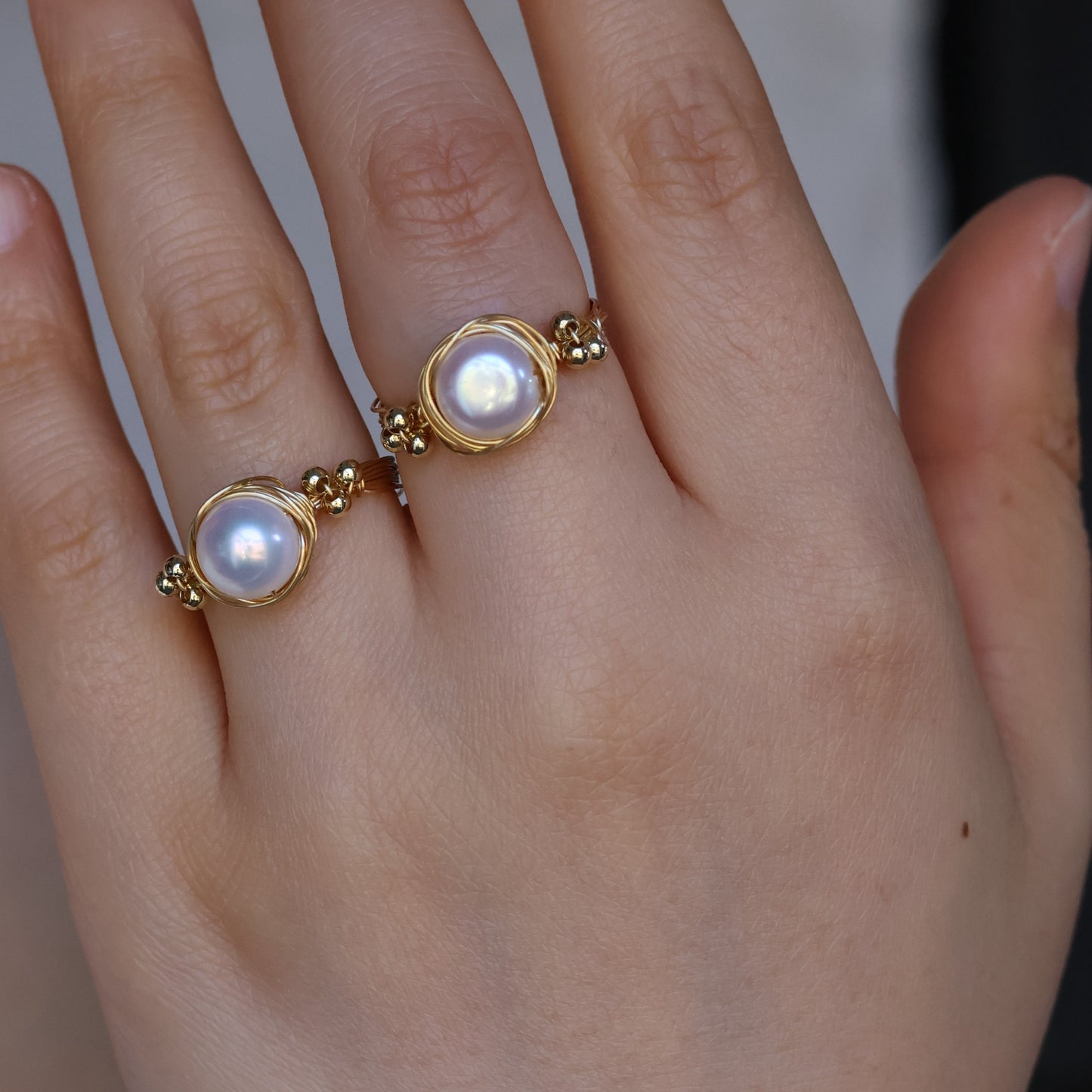 Handmade Pearl Nest Ring