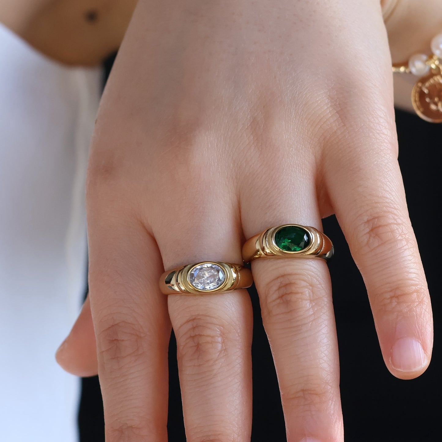 Luxe Zircon Dome Ring