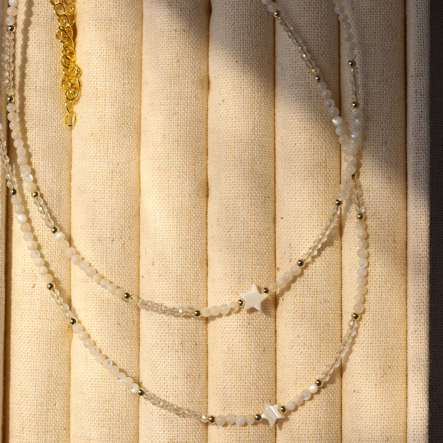 Starlight beaded handmade necklace