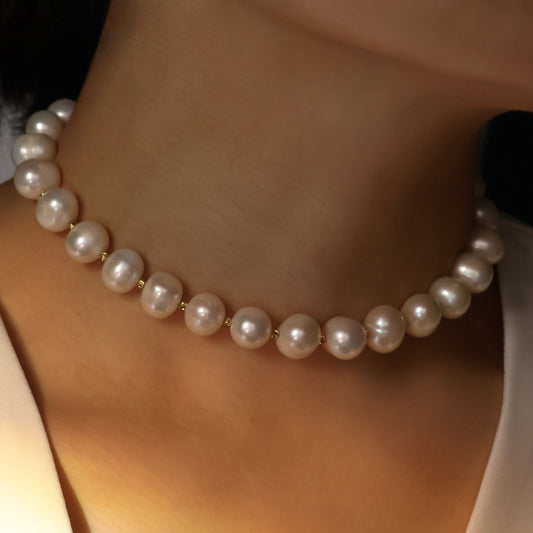 Thea large pearl choker necklace