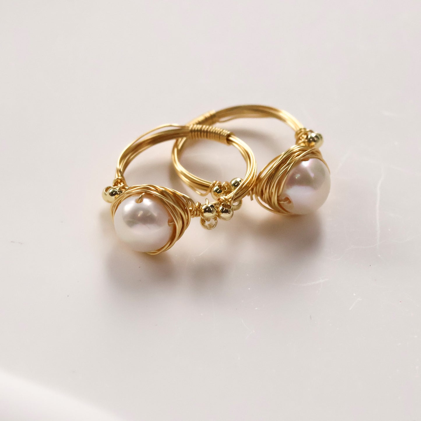 Handmade Pearl Nest Ring