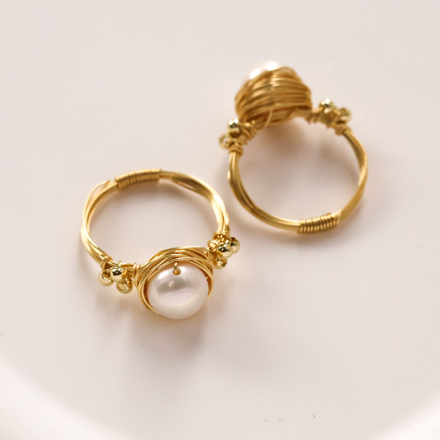 Handmade Pearl Nest Ring