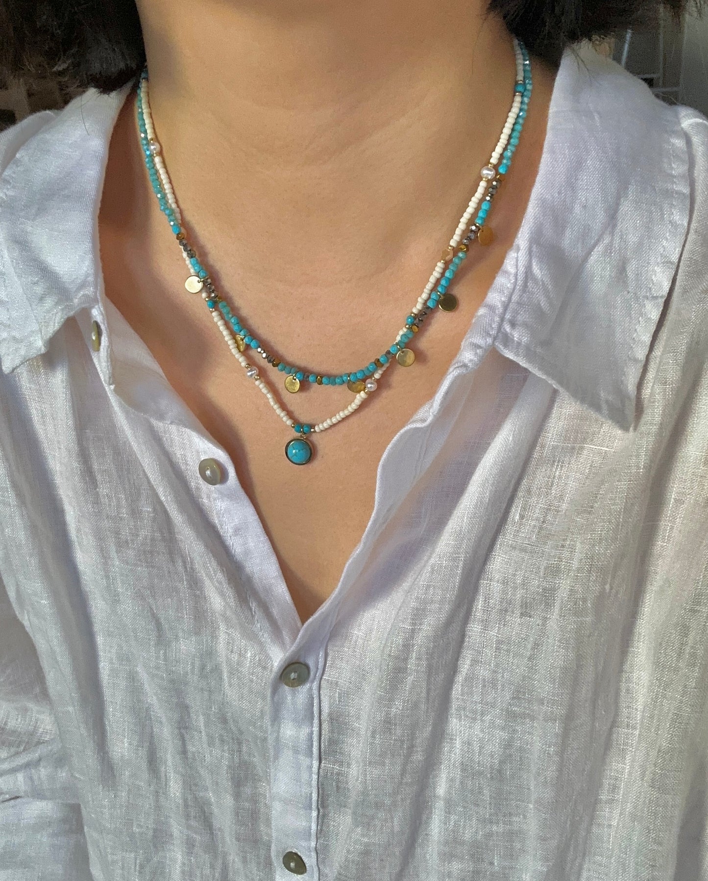 Turquoise dream necklace handmade
