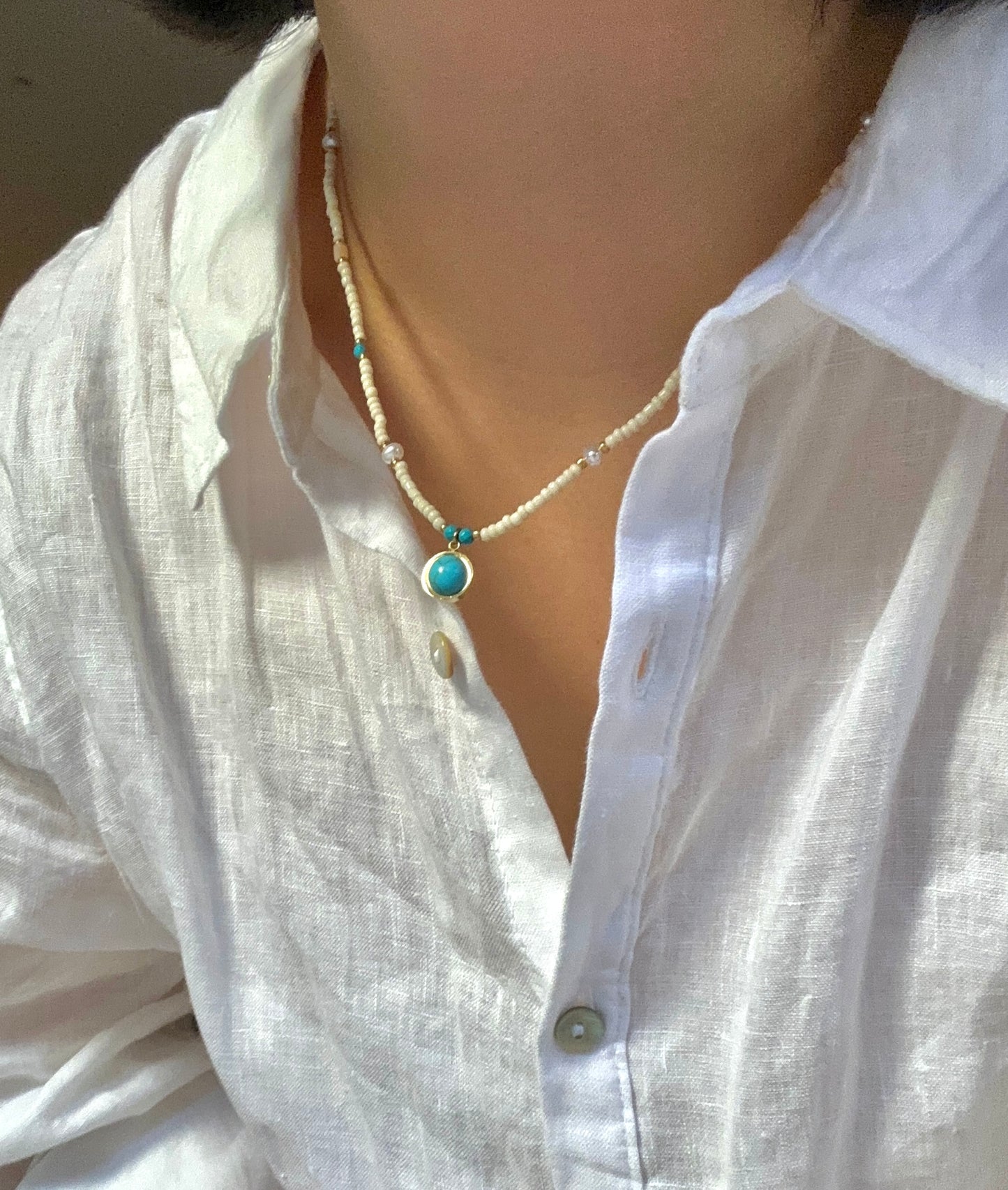 Turquoise dream necklace handmade