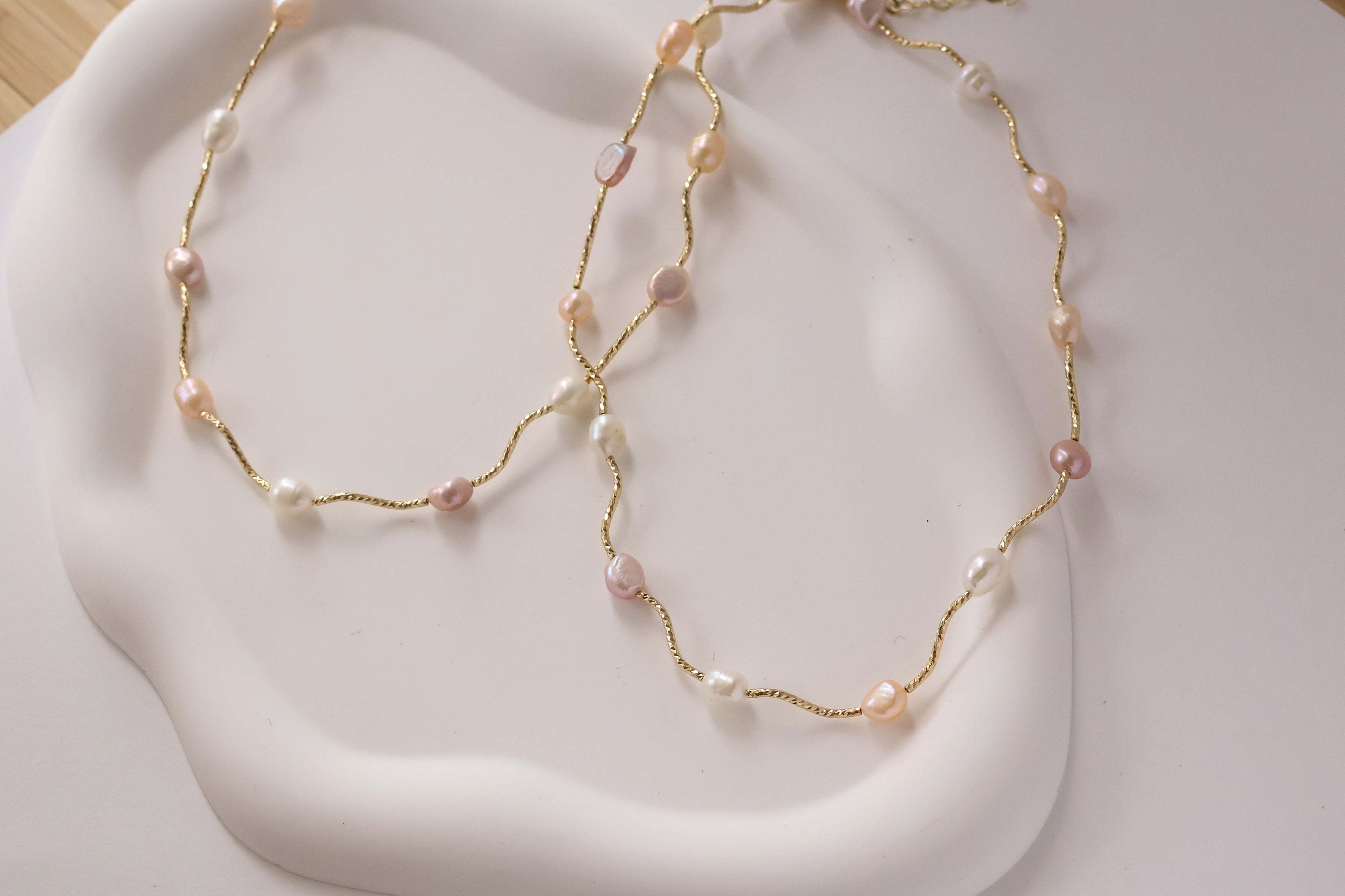 Aurelie natural pearl necklace
