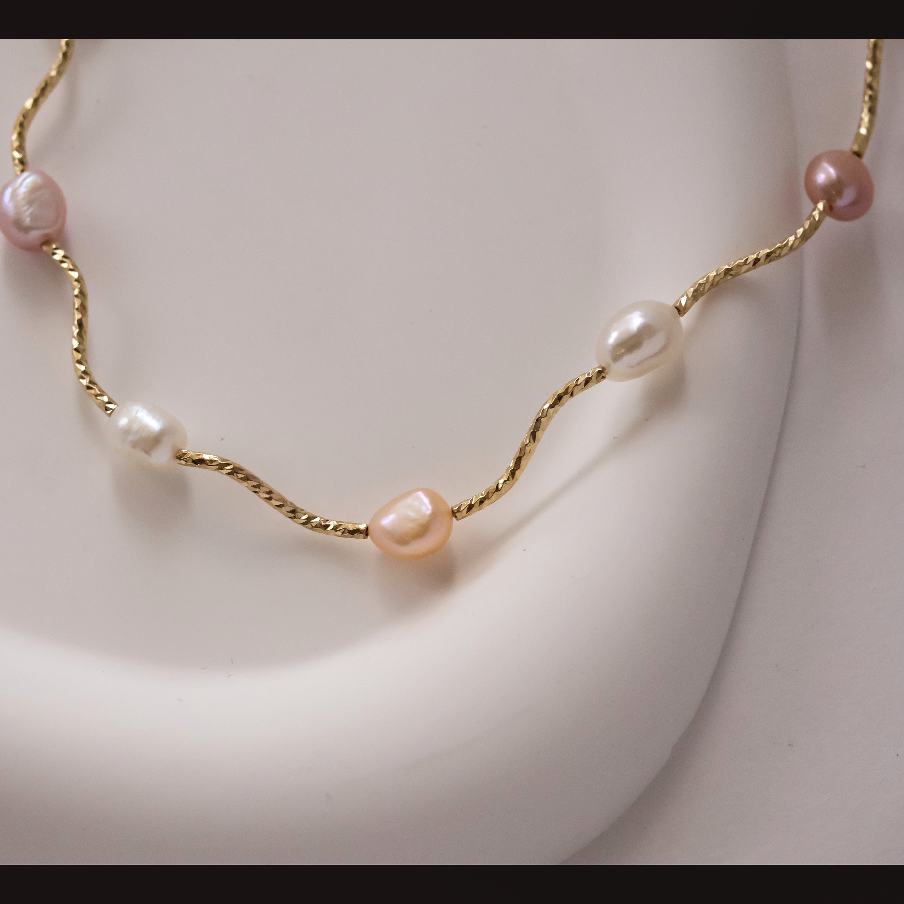 Aurelie natural pearl necklace
