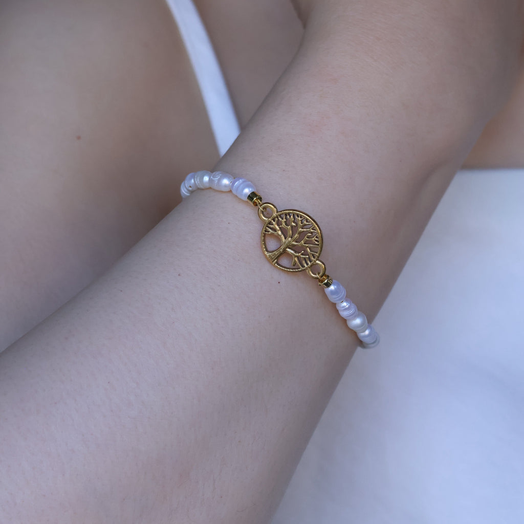 Tree of Life Pearl Bracelet