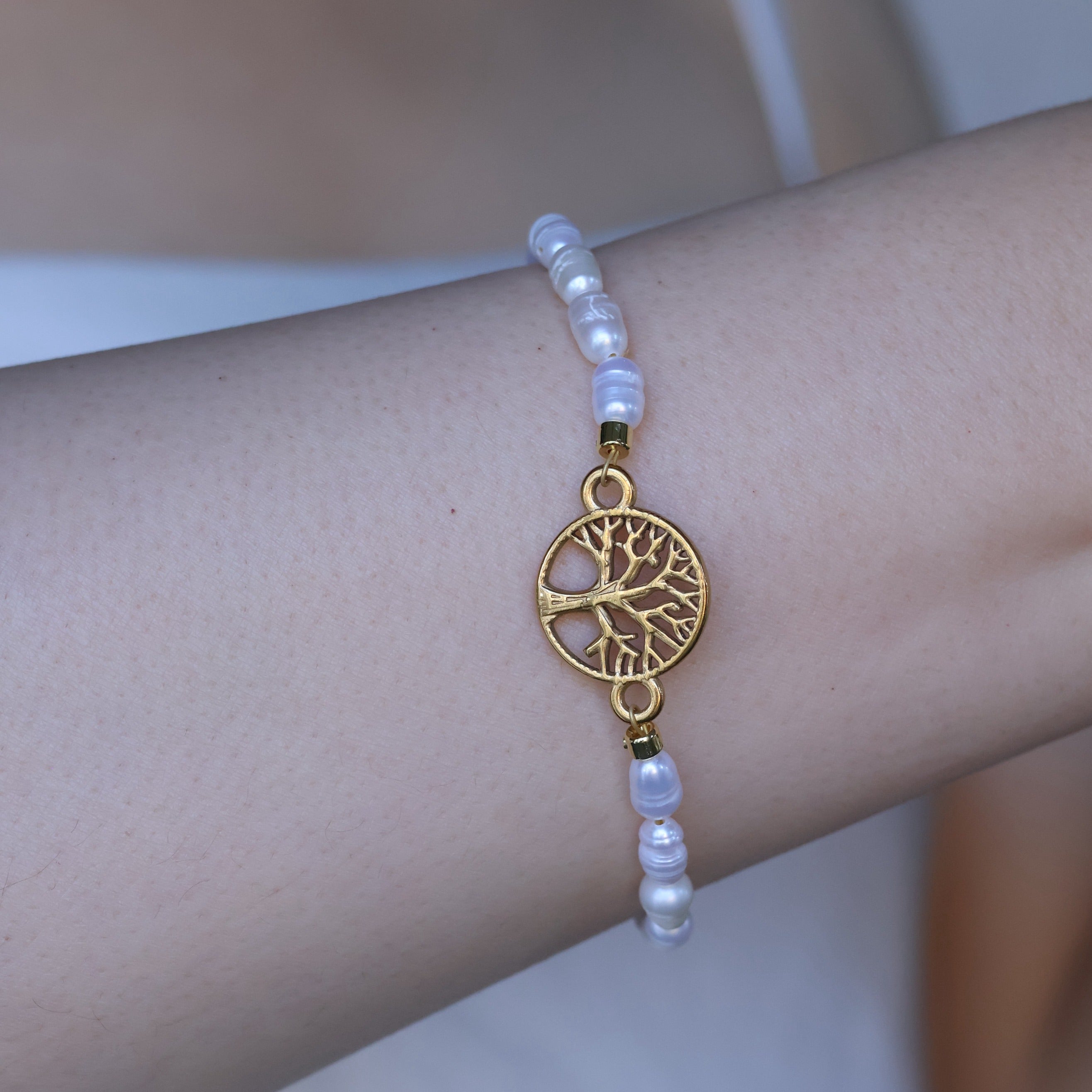 Tree of Life Pearl Bracelet