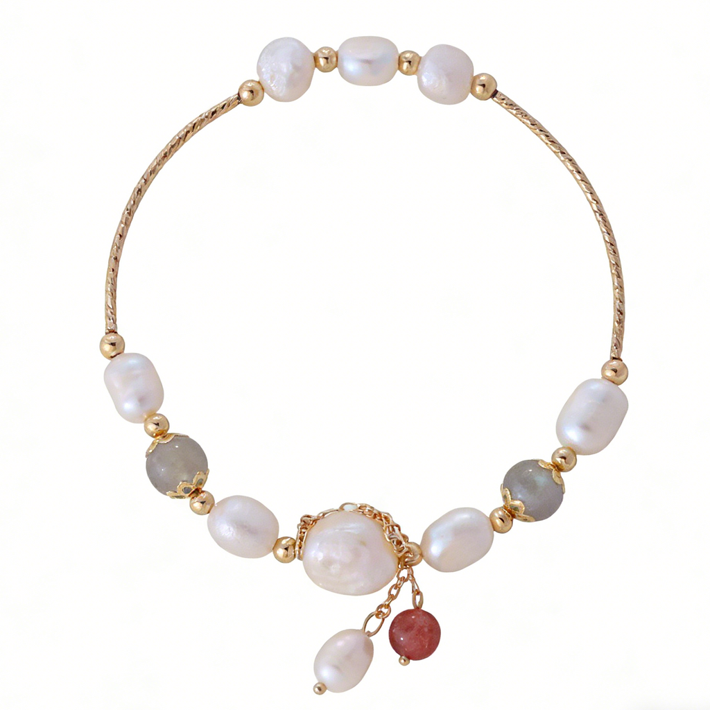 Celeste Pearl & Quartz Bracelet