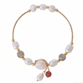 Celeste Pearl & Quartz Bracelet