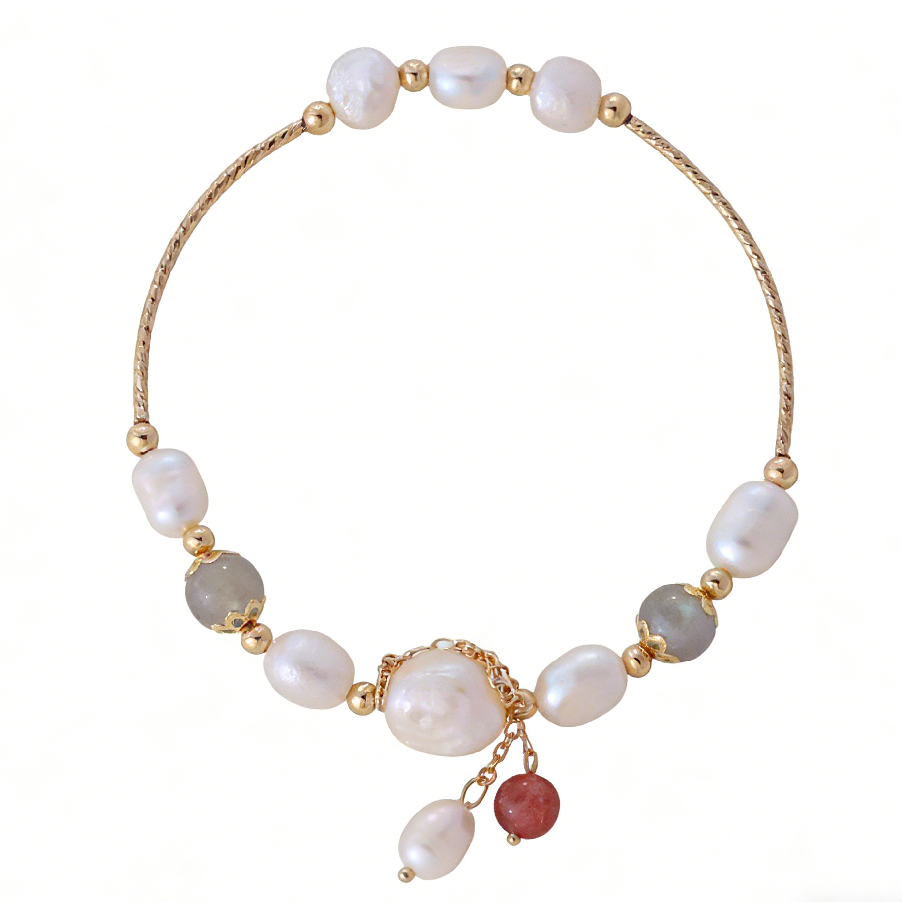 Celeste Pearl & Quartz Bracelet