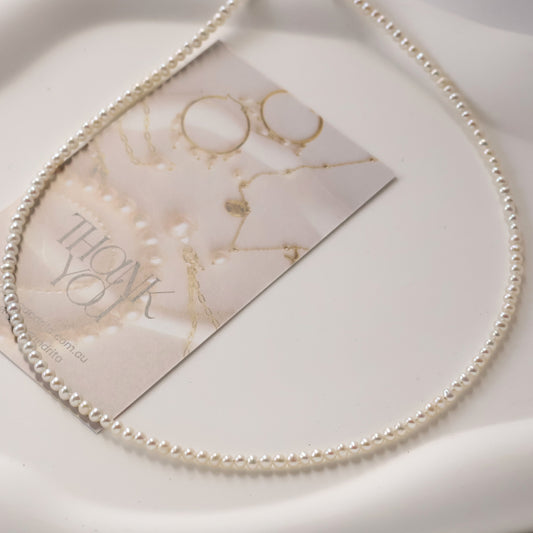 Baby pearl necklace freshwater pearl
