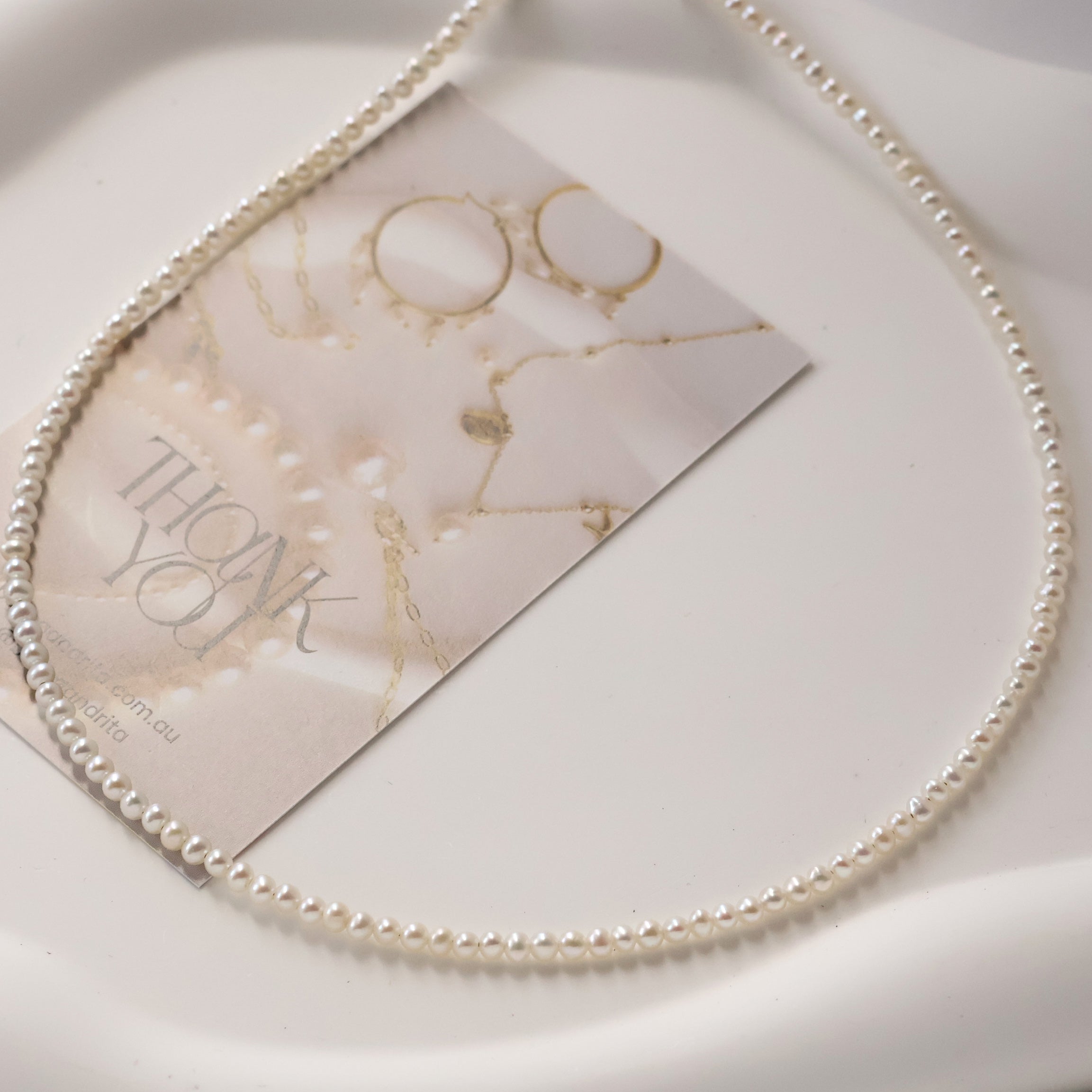 Baby pearl necklace freshwater pearl