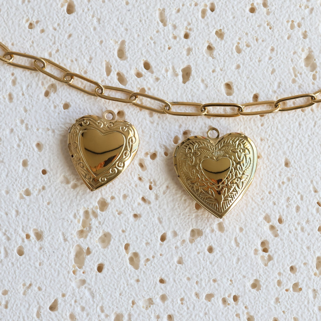 Heart Locket Photo Frame Charms