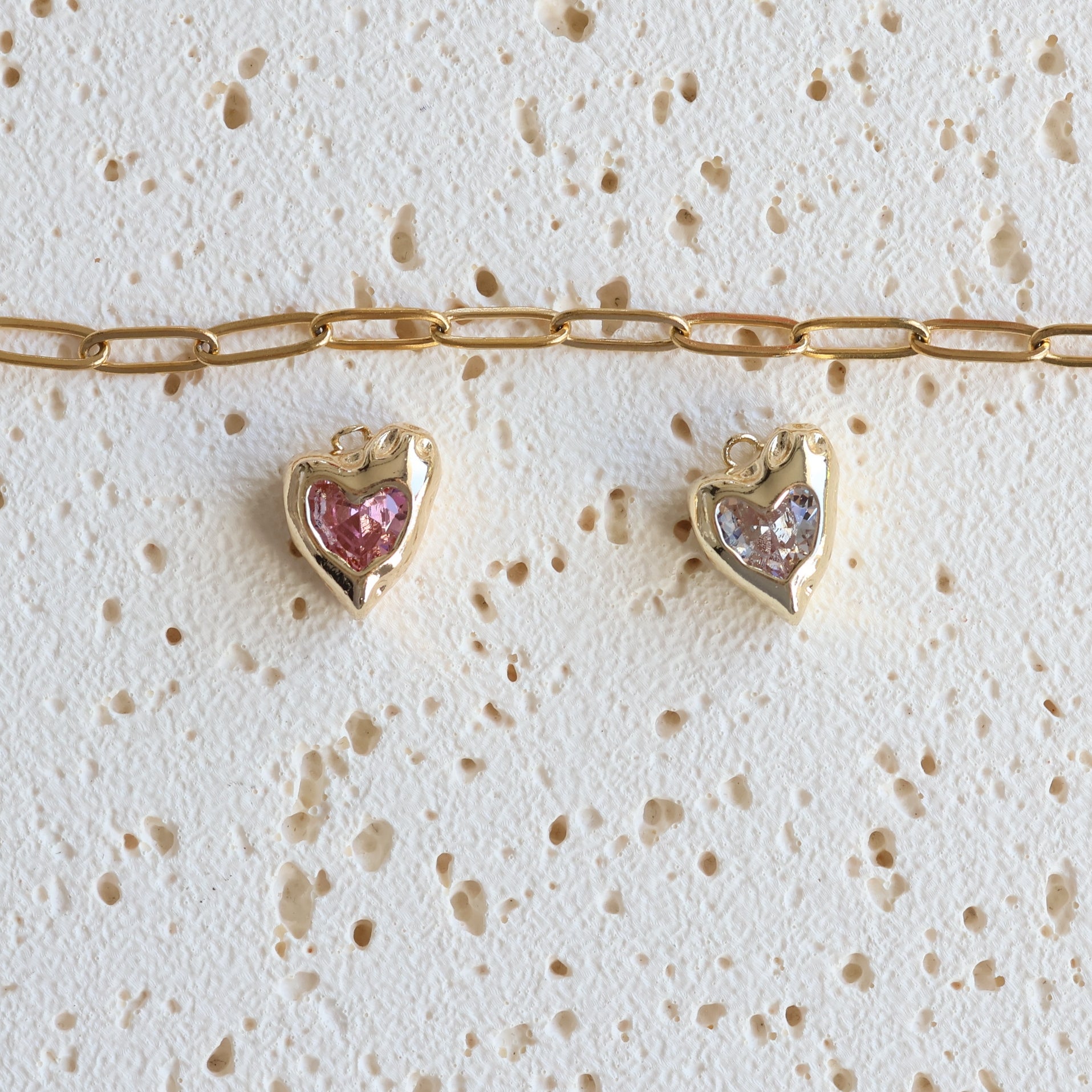 Sweetheart Gemstone Charms