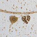 Textured & Radiant Heart Charms