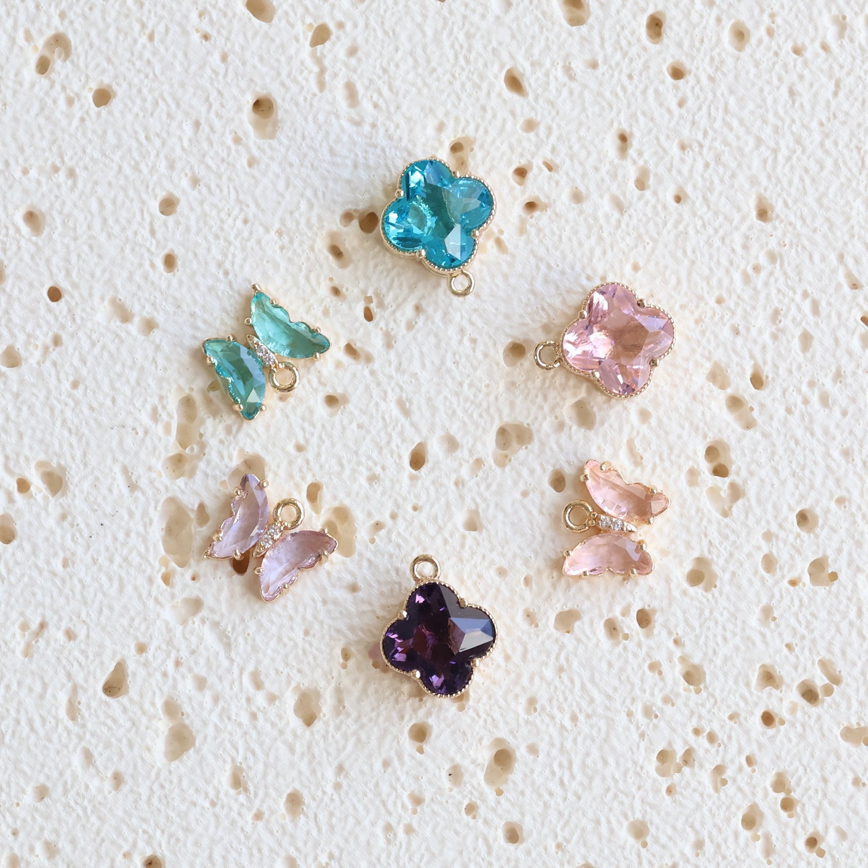 Bloom & Butterfly Rhinestone Charms