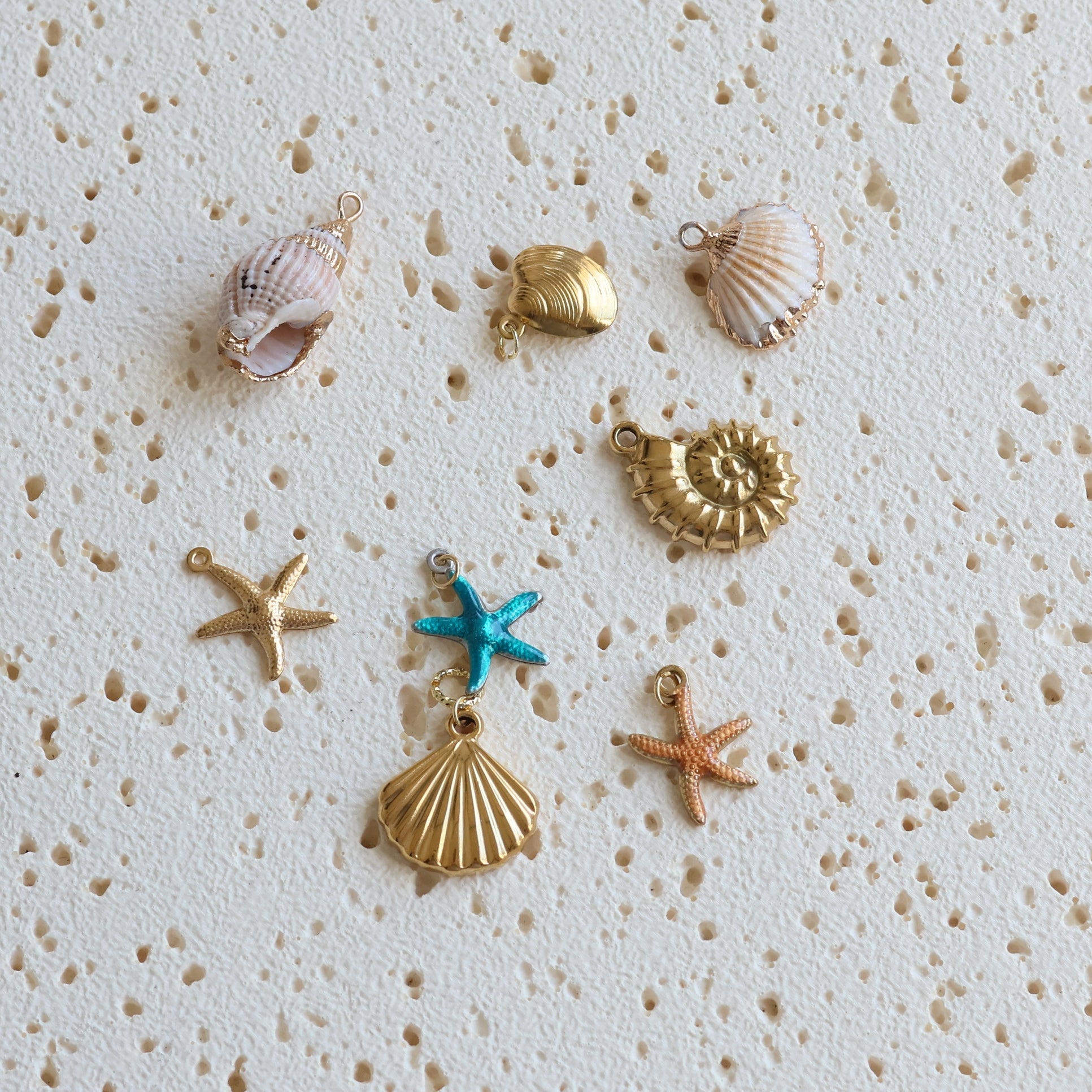 Under the sea charm gold plated